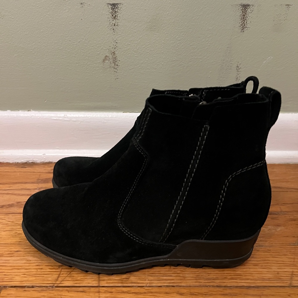 Sorel Suede Boots Black Women Size 8 Winter - Picture 2 of 7